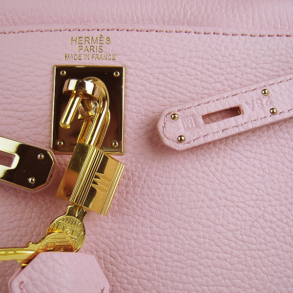 7A Replica Hermes Kelly 32cm Togo Leather Bag Pink 6108